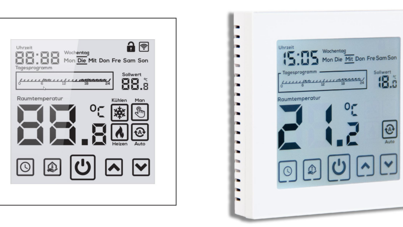 Digital Thermostat MQTT X2 Weiss für Fussbodenheizung