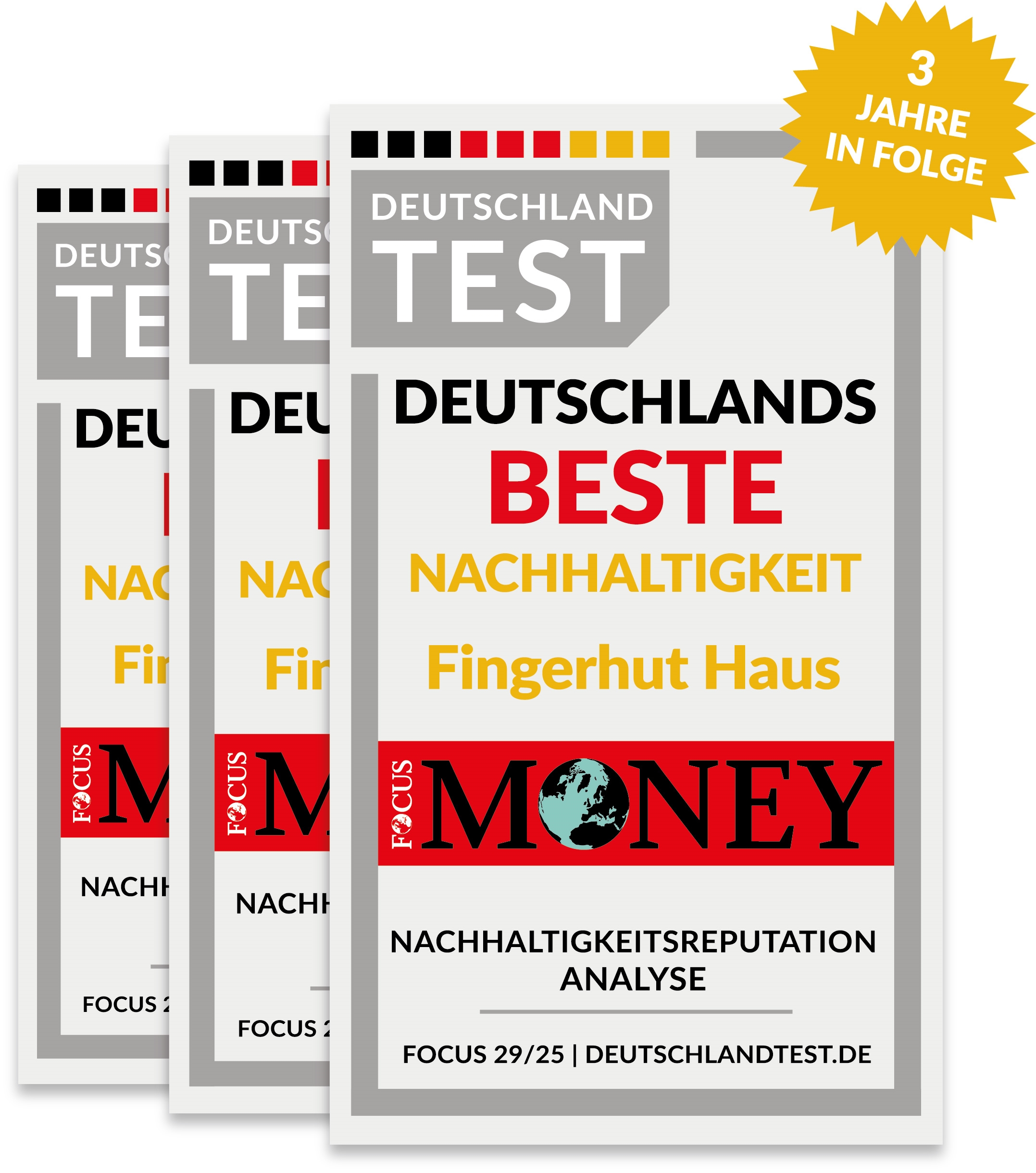 Fingerhut Haus erreicht Silber bei „Deutschlands Beste –   Nachhaltigkeit“ in der Kategorie „Fertighäuser“