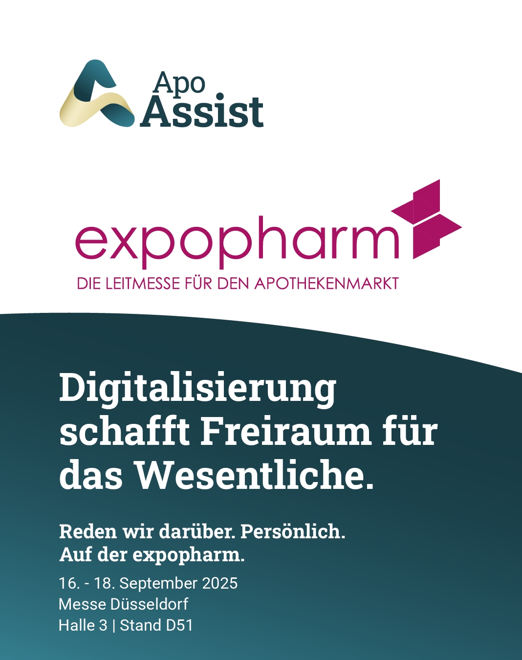 ApoAssist auf der expopharm 2025 in Düsseldorf