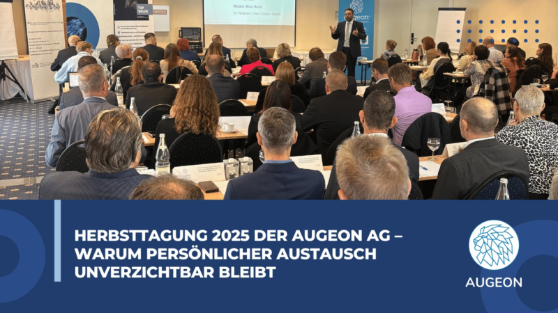 Herbsttagung 2025 der Augeon AG – warum persönlicher Austausch unverzichtbar bleibt
