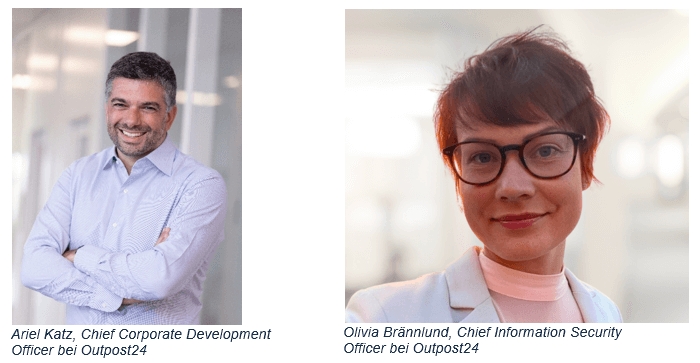 Outpost24: neue Führungsrollen für Ariel Katz und Olivia Brännlund