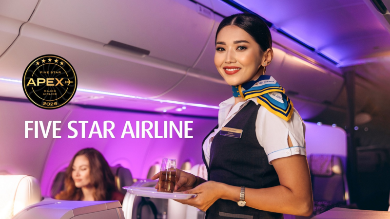 Five Star Major Airline 2026: Air Astana erhält APEX-Auszeichnung zum sechsten Mal in Folge