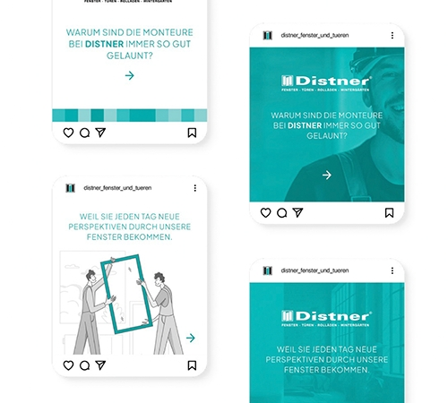 renoarde gestaltet neuen Markenauftritt für Distner Fenster & Türen – Digital, sichtbar, regional stark