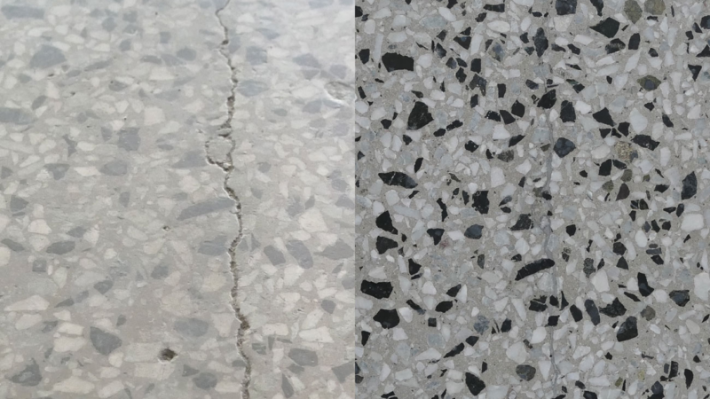 Freese Fußbodentechnik saniert Terrazzo in Berliner Mensa