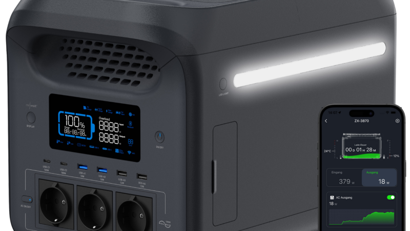 revolt Tragbare Powerstation & Solar-Generator HSG-600