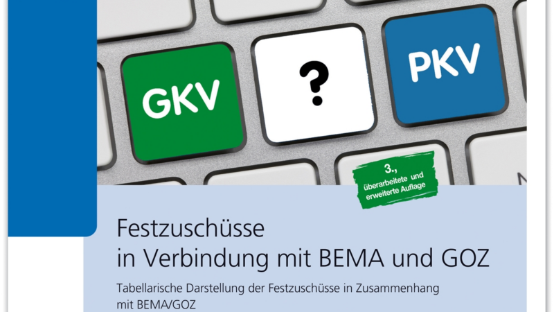NEUE AUFLAGE: Festzuschüsse in Verbindung mit BEMA & GOZ