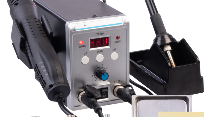 AGT Digitale 2in1-Löt- & Heißluftstation, 500°C, 700 Watt