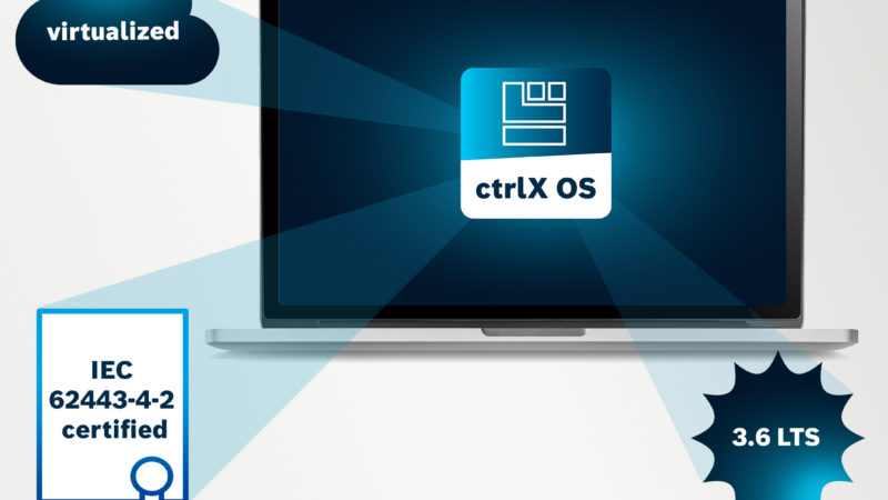 Bosch Rexroth stellt Neuheiten zum Betriebssystem ctrlX OS vor: Virtualisierung, drei Varianten und neue Funktionen