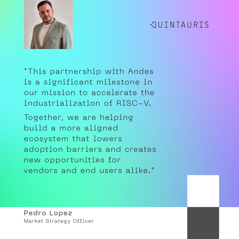 Partnerschaft von Quintauris und Andes Technology