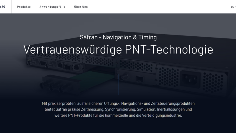 Wenn GPS versagt: Safran Electronics & Defense sichert präzise Navigation und Zeit-Synchronisation mit Trägheitsnavigationssystemen, Atomuhren
