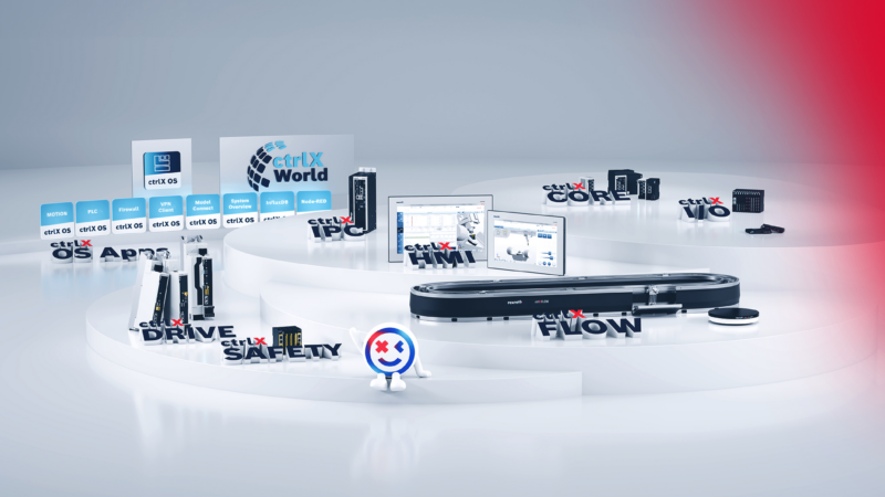 Mehr Sicherheit, KI und Power für die Automatisierung: Bosch Rexroth erweitert ctrlX AUTOMATION