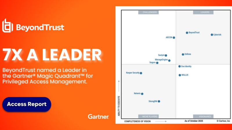Leader im Gartner® Magic Quadrant™ for PAM 2025
