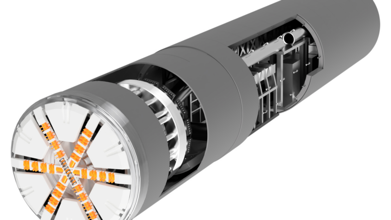 Precise displacement measurement of thrust cylinders in tunnel boring machines