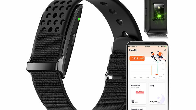 newgen medicals Smartes Fitnesstracker-Armband mit App