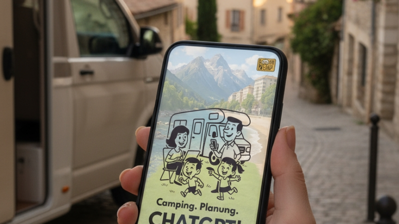 „Camping. Planung. ChatGPT!“ – das smarte E-Book