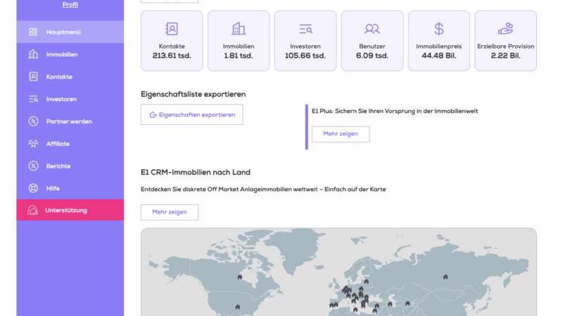 E1 Holding – Die Nr. 1 für internationale Off-Investments