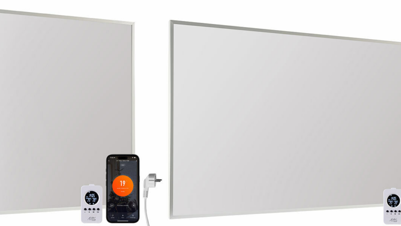 Sichler Haushaltsgeräte Smarte WLAN-Infrarot-Heizungen bis 9/15/25 Quadratmeter