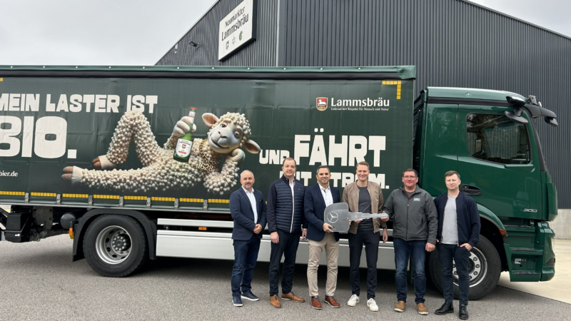 Lammsbräu erreicht Meilenstein auf dem Weg zur E-Mobilität