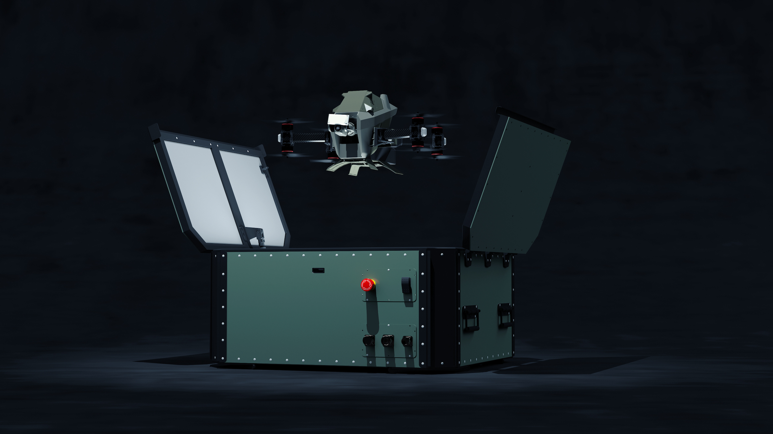 Mit Netz und Fallschirm gegen verdächtige Flugobjekte