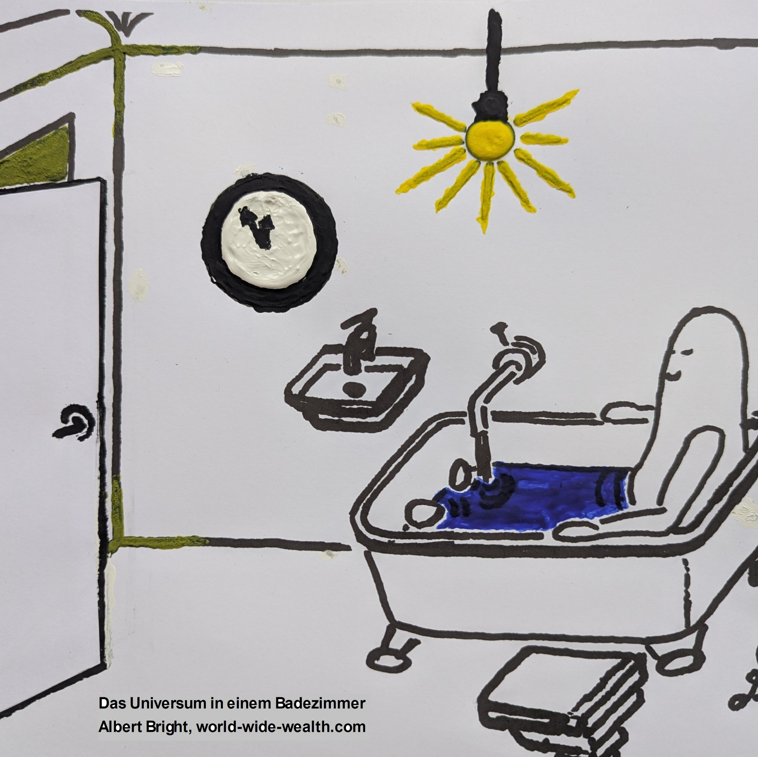 Das Universum in einem Badezimmer