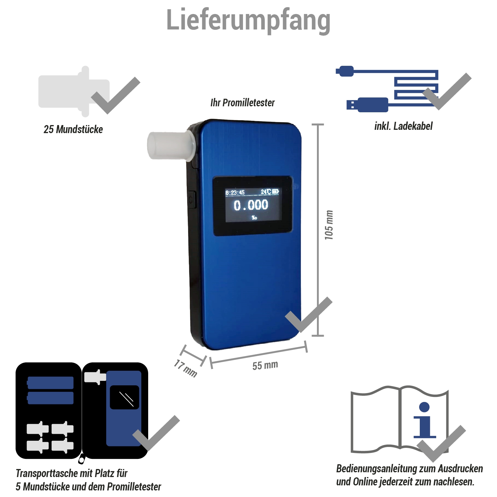 Promilletester-Serie von MEDICAL STORES jetzt erhältlich