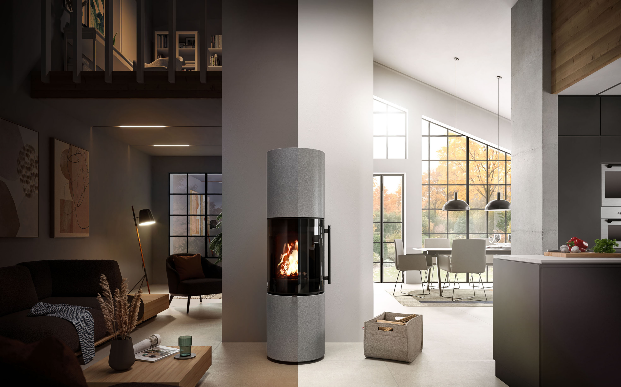 Schwarz auf Schwarz: Feuer in seiner intensivsten Form