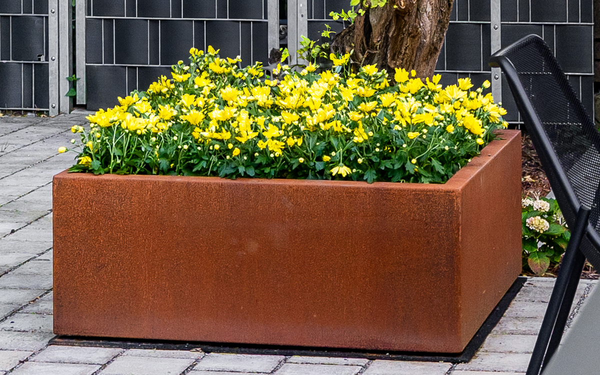 Cortenstahl Pflanzkübel – die Alleskönner im Garten