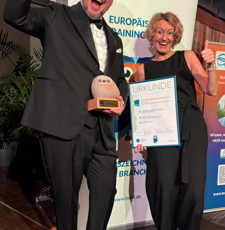 BDVT zeichnet trainerklub.com mit dem Europäischen Trainingspreis in Gold aus