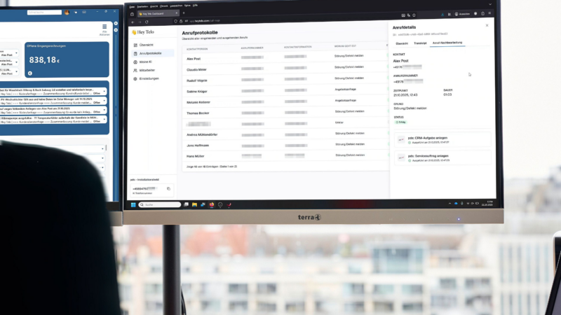 Entlastung für Handwerksbetriebe: KI-Telefonassistenz „Hey Telo“ direkt in pds Software integriert