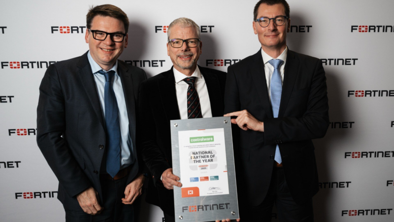 Controlware erhält Fortinet Award „National Partner of the Year, Germany 2025“ in Silber