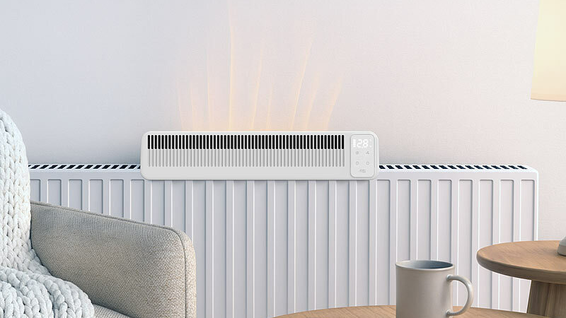 Sichler Haushaltsgeräte Automatischer Heizkörper-Akku-Ventilator