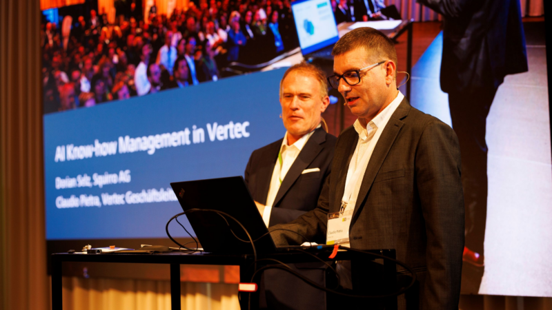 Squirro und Vertec schließen OEM-Partnerschaft für GenAI-Funktionen