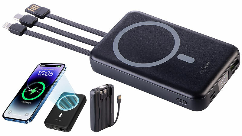 revolt Magnetische Powerbank PB-805
