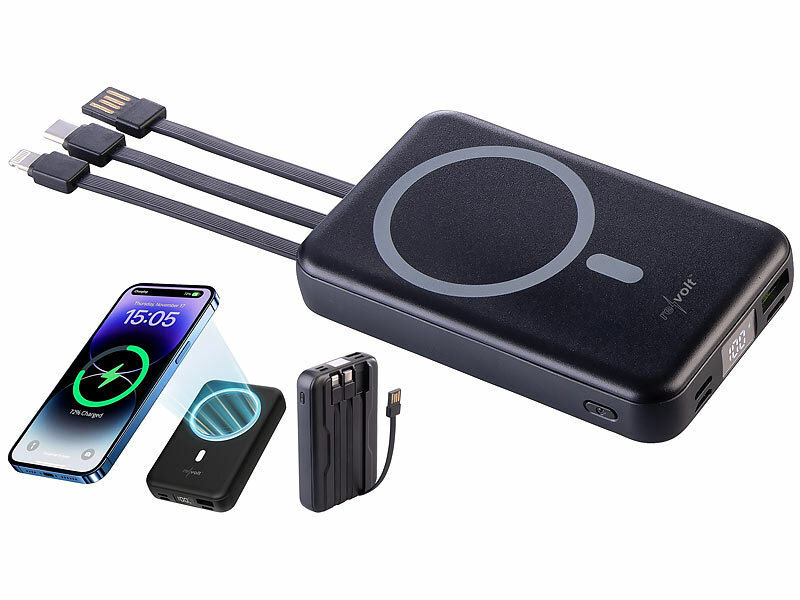 revolt Magnetische Powerbank PB-805