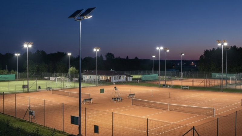 Autarke LED-Solarsysteme für Sportanlagen mit minimalen Infrastrukturkosten