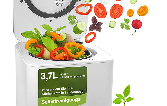 Rosenstein & Söhne Elektrischer Kompostierer K-05, 3,7 l