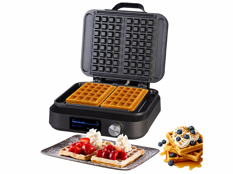 Rosenstein & Söhne Doppelwaffeleisen für belgische Waffeln