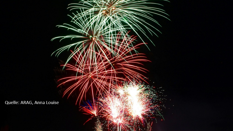 Jahresende mit Knall