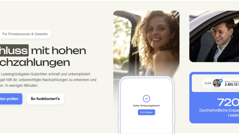 Mit Leasingengel überhöhte Nachzahlungen bei Fahrzeugrückgaben abwehren
