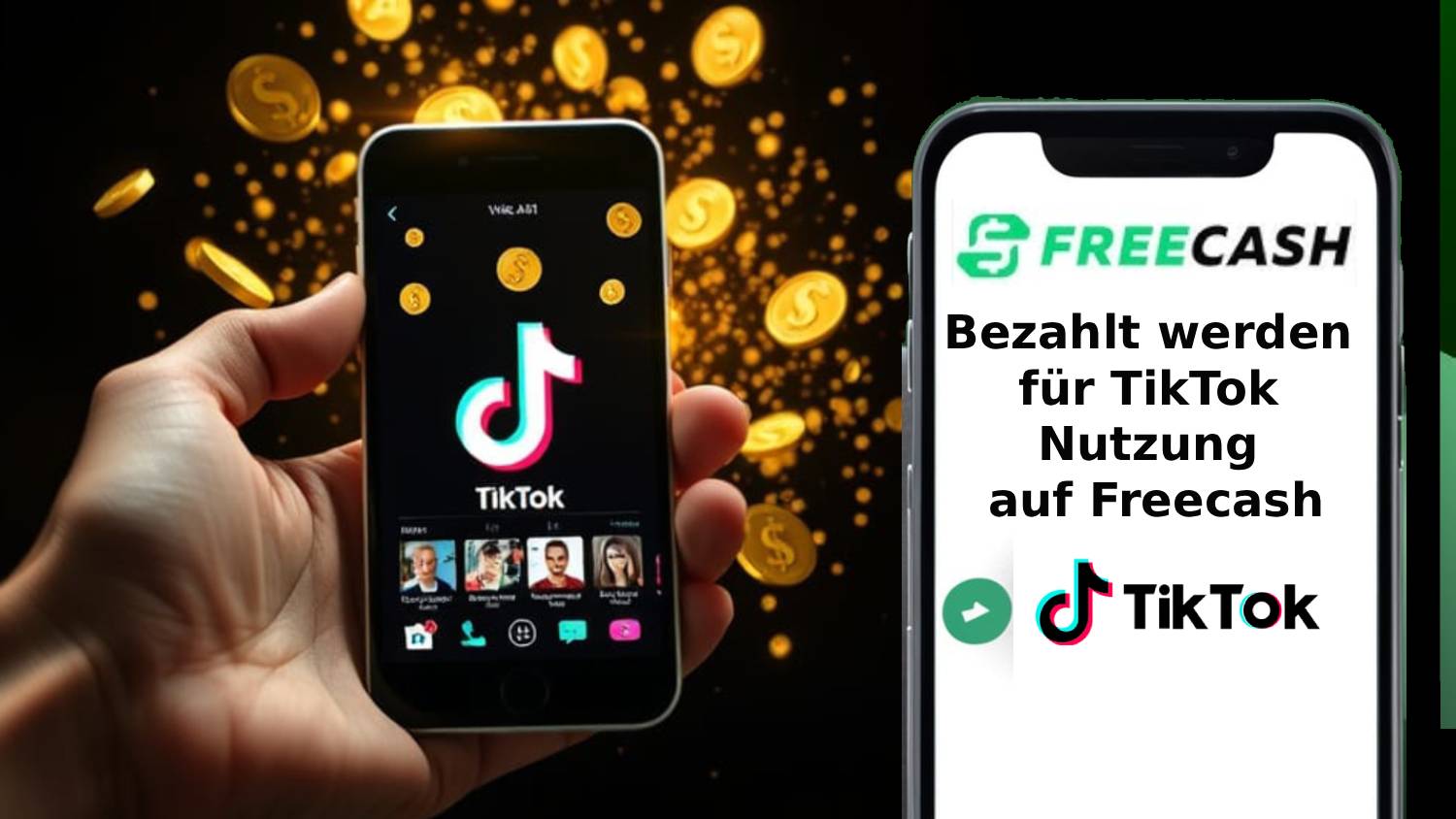 Von Freecash für TikTok Nutzung bezahlt werden