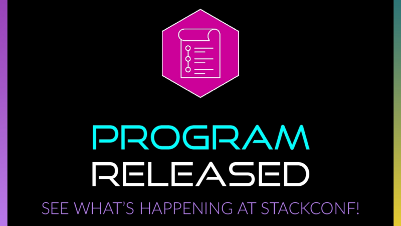 Program for stackconf 2026 is Now Online