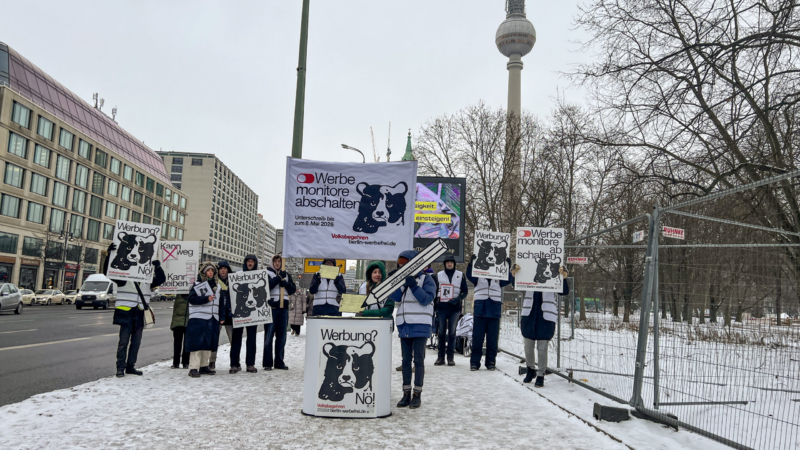 Volksbegehren „Berlin Werbefrei“ startet mit der Unterschriftensammlung