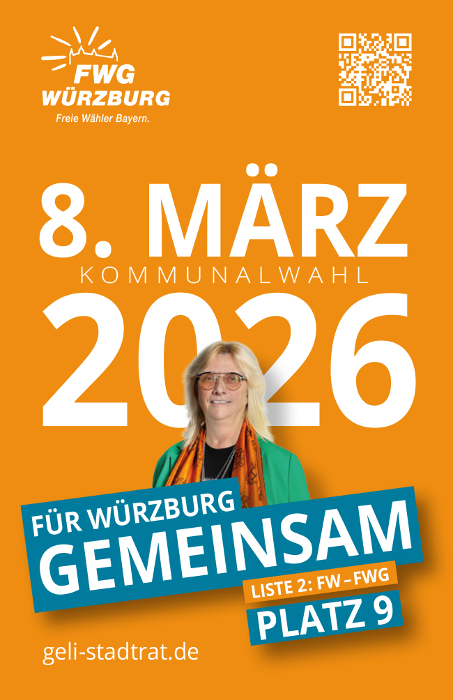 Geli Stegerwald für Würzburg – Stadtrat Kommunalwahl 2026