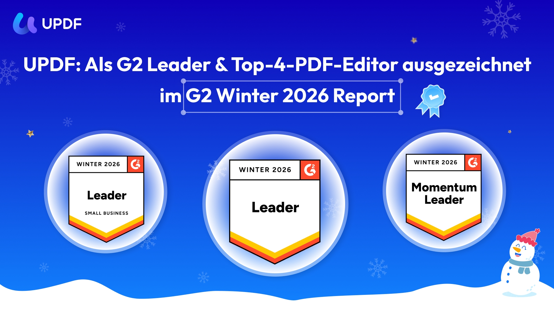 UPDF: Als G2 Leader & Top-4-PDF-Editor ausgezeichnet im G2-Winterbericht 2026