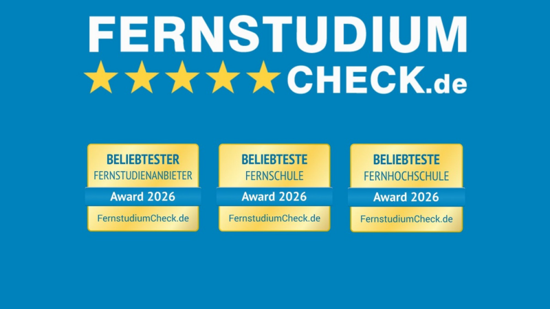 FernstudiumCheck Award 2026: Diese Anbieter erzielen die höchste Zufriedenheit