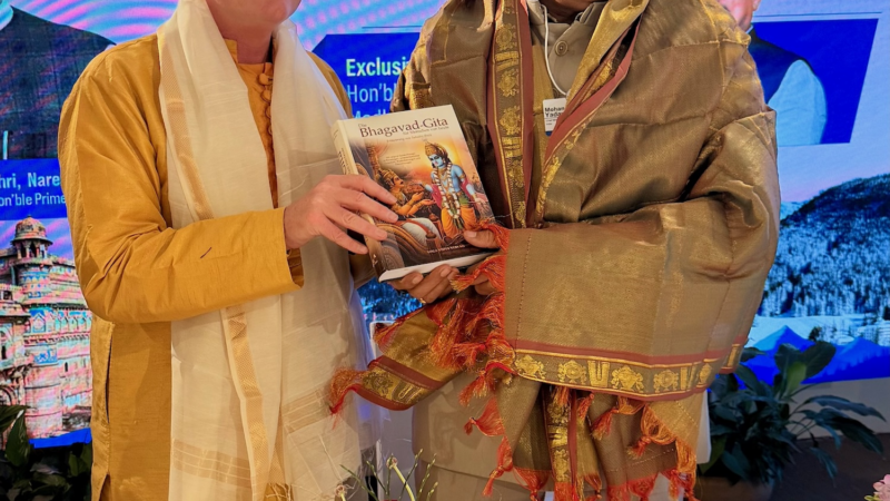 Sukadev Bretz trifft Chief Minister aus Indien in Davos