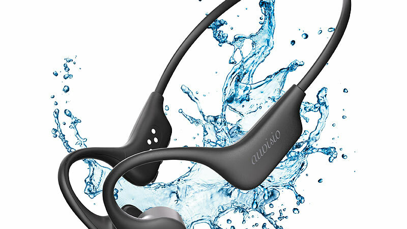 auvisio Wasserdichter Knochenschall-Kopfhörer OHS-410.bt