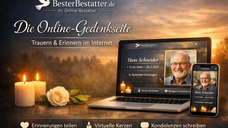 BesterBestatter.de startet neue Online-Gedenkseiten