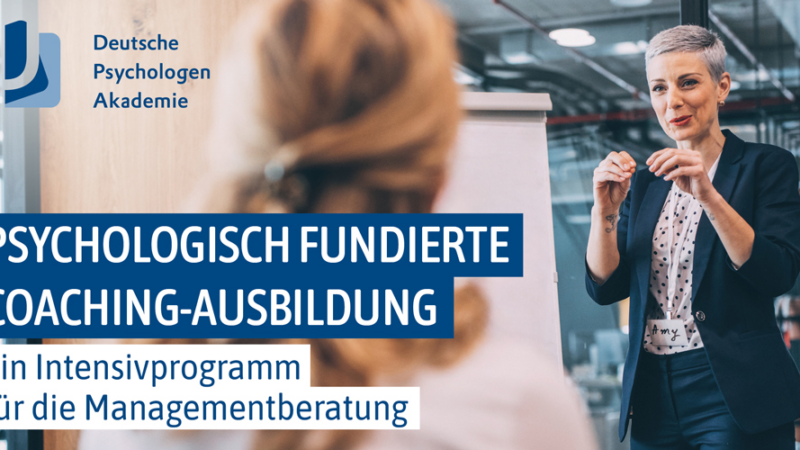 Psychologisch fundierte Coaching-Ausbildung startet