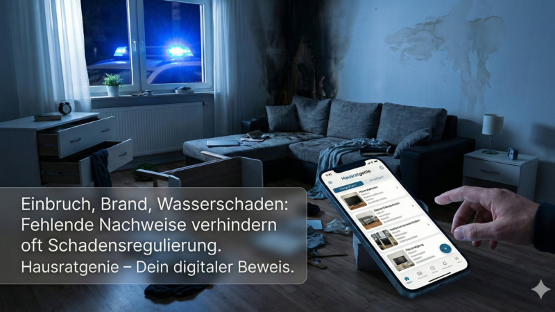 Einbruch, Brand, Wasserschaden: Warum viele Hausrat-Schäden an fehlenden Nachweisen scheitern